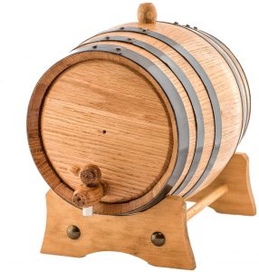 small oak barrel
