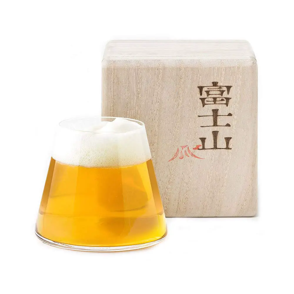Vintage Mount Fuji Beer Glass