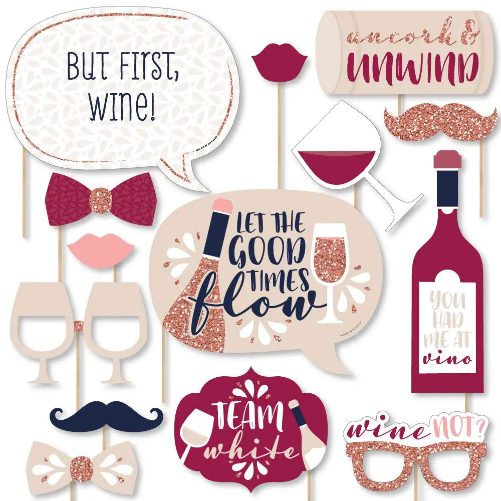 But First, Wine Party Props