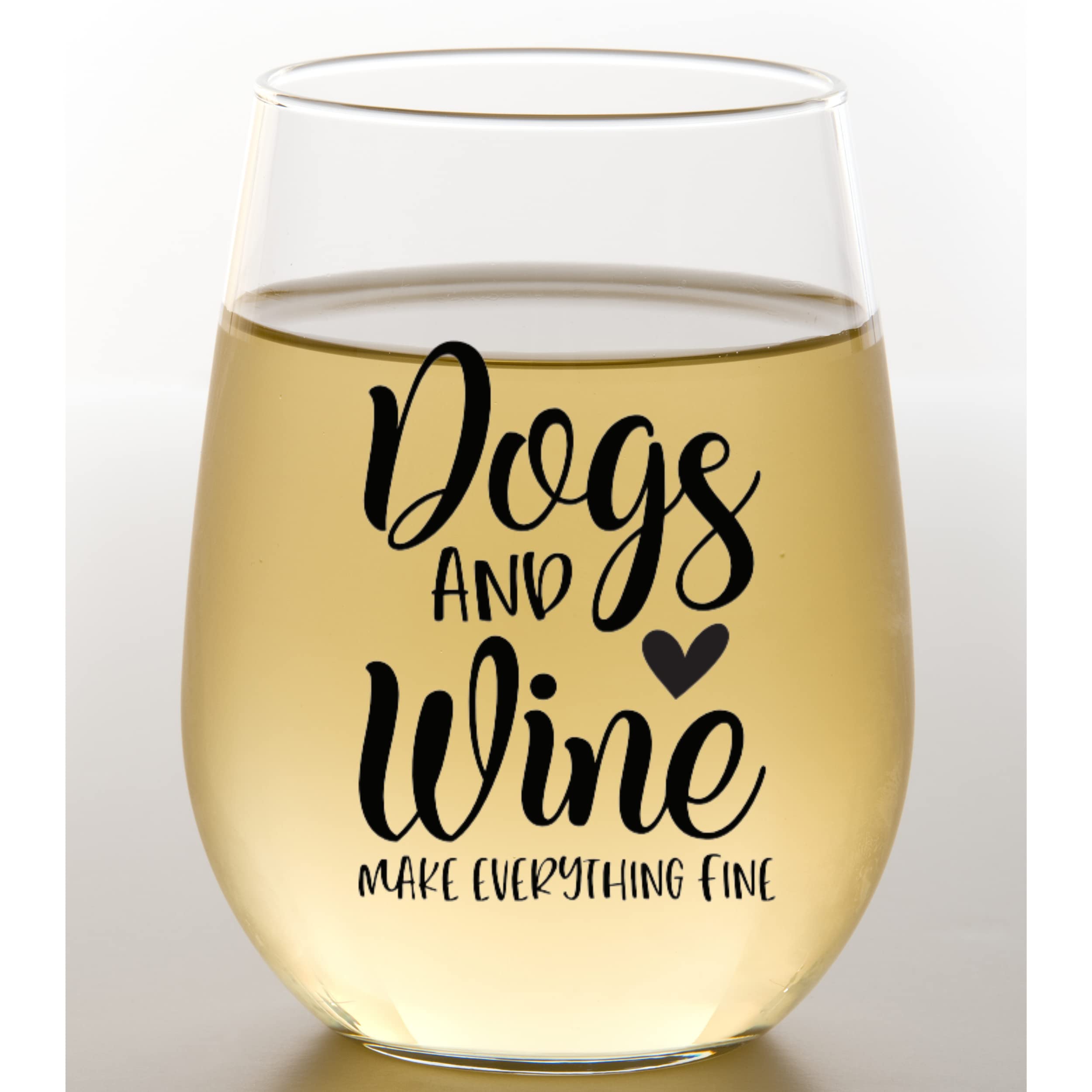 COOL AF Dog Mom Wine Glass