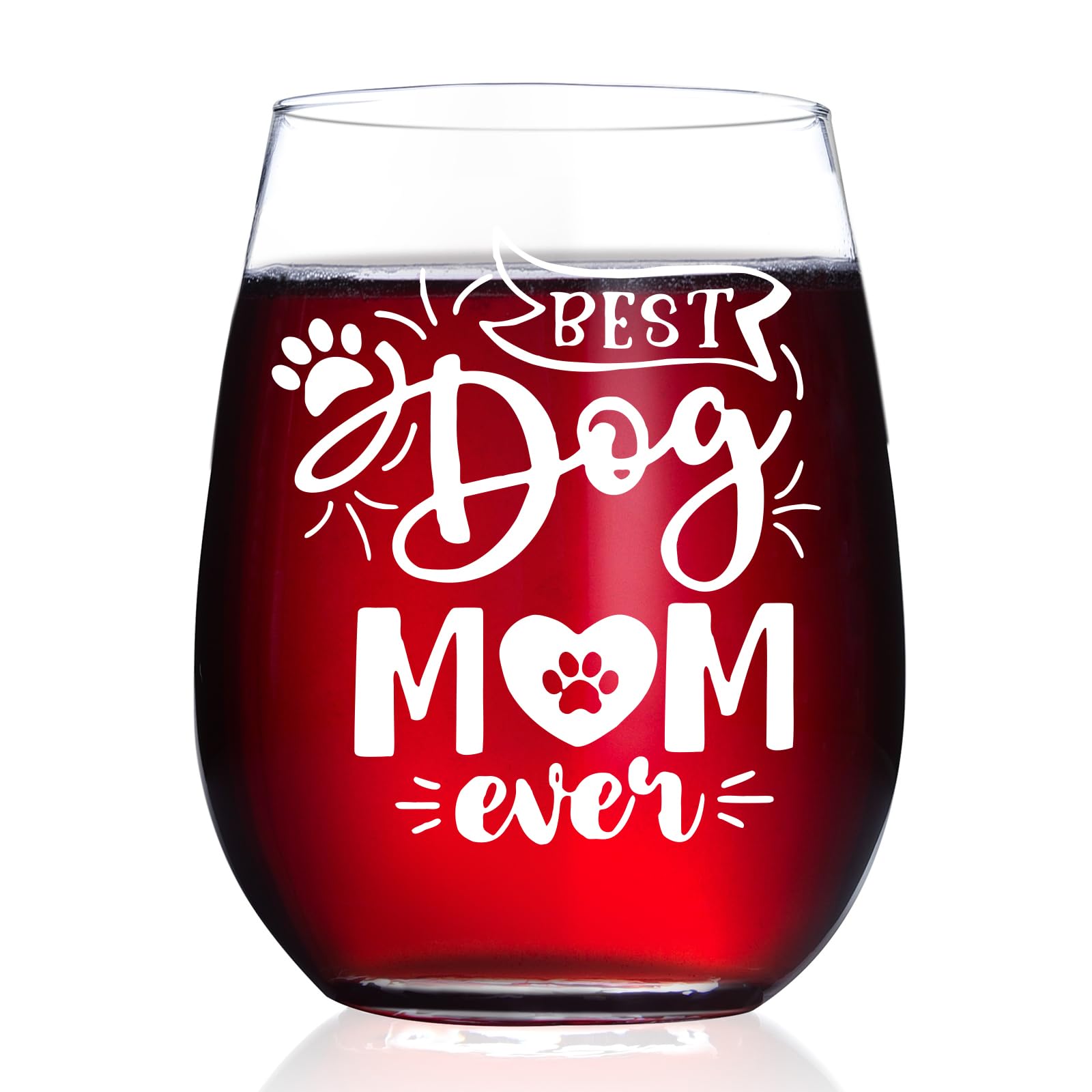 HAYOOU Dog Mom Wine Glass
